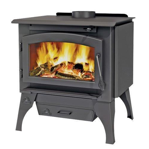 2100-1 - TIMBERWOLF SMALL WOOD BURNING STOVE, BLACK