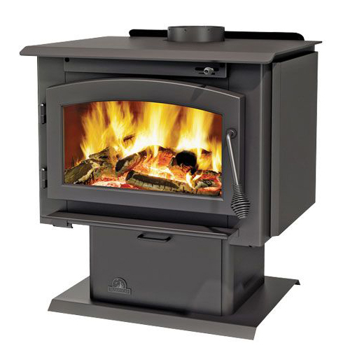 2200-1 - TIMBERWOLF MEDIUM WOOD BURNING STOVE, BLACK