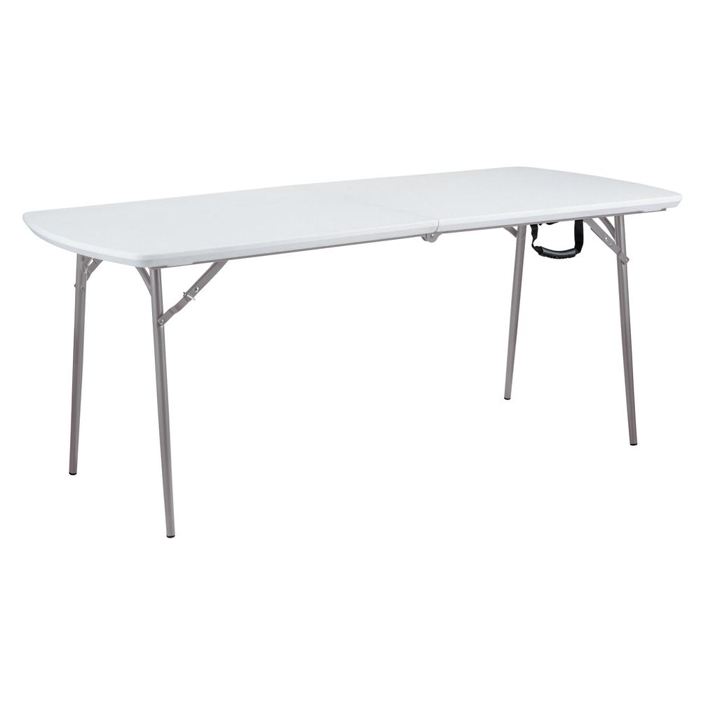 NPS 30" x 72" Heavy Duty Fold-in-Half Table, Speckled Grey