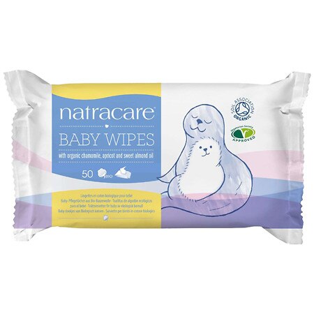 Natracare Organic Cotton Baby Wipes (1x50 ct)