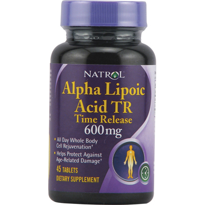 Natrol Alpha Lipoic Acid Time Release 600 mg (1x45 Tablets)