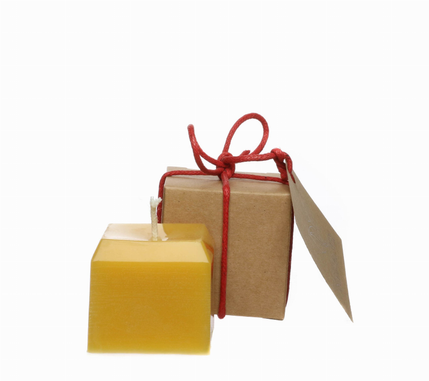 Pure Beeswax Candle - 1.75"x1.75"15 hours