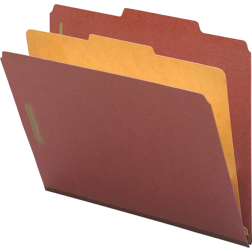 Nature Saver 2/5 Tab Cut Legal Recycled Classification Folder - 8 1/2" x 14" - 4 Fastener(s) - 2" Fastener Capacity for Folder