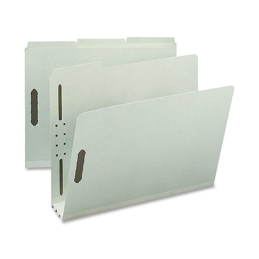 Nature Saver 1/3 Tab Cut Letter Recycled Fastener Folder - 8 1/2" x 11" - 3" Expansion - 2 Fastener(s) - 2" Fastener Capacity fo