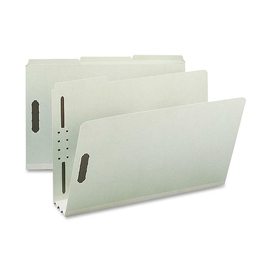 Nature Saver 1/3 Tab Cut Legal Recycled Fastener Folder - 8 1/2" x 14" - 3" Expansion - 2 Fastener(s) - 2" Fastener Capacity for