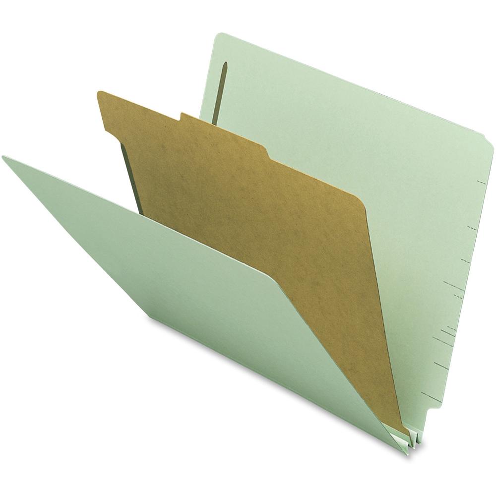 Nature Saver Letter Recycled Classification Folder - 8 1/2" x 11" - 2 Fastener(s) - 2" Fastener Capacity for Folder - 1 Divider(