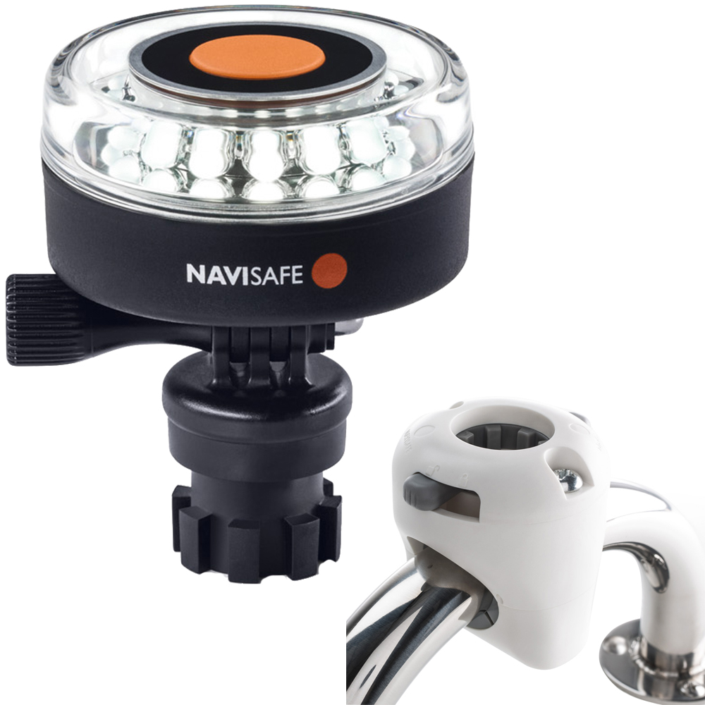 Navisafe Navilight 360° 2NM White w/Navimount Base & Rail Mount - White