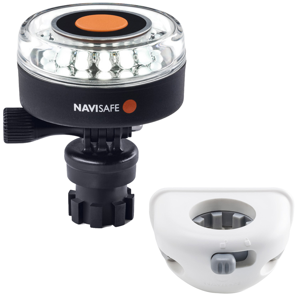 Navisafe Navilight 360° 2NM White w/Navimount Base & Vertical Mount - White