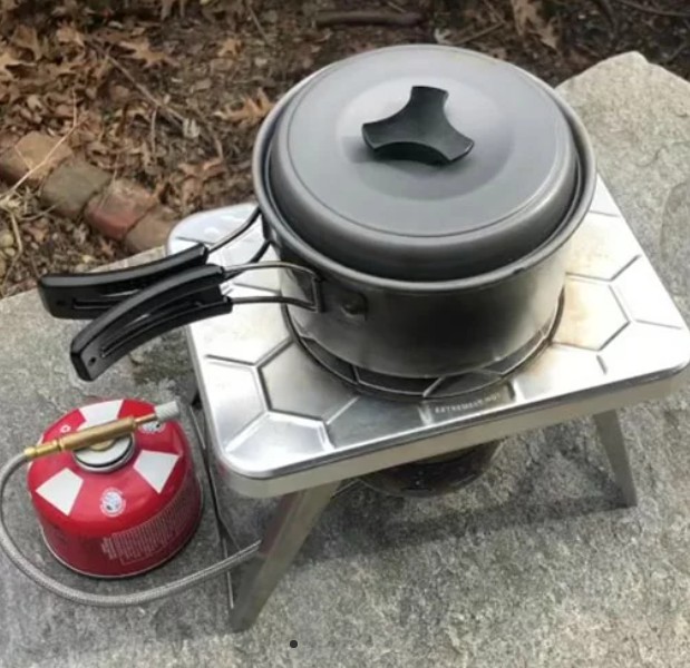Stove plus gas adapter