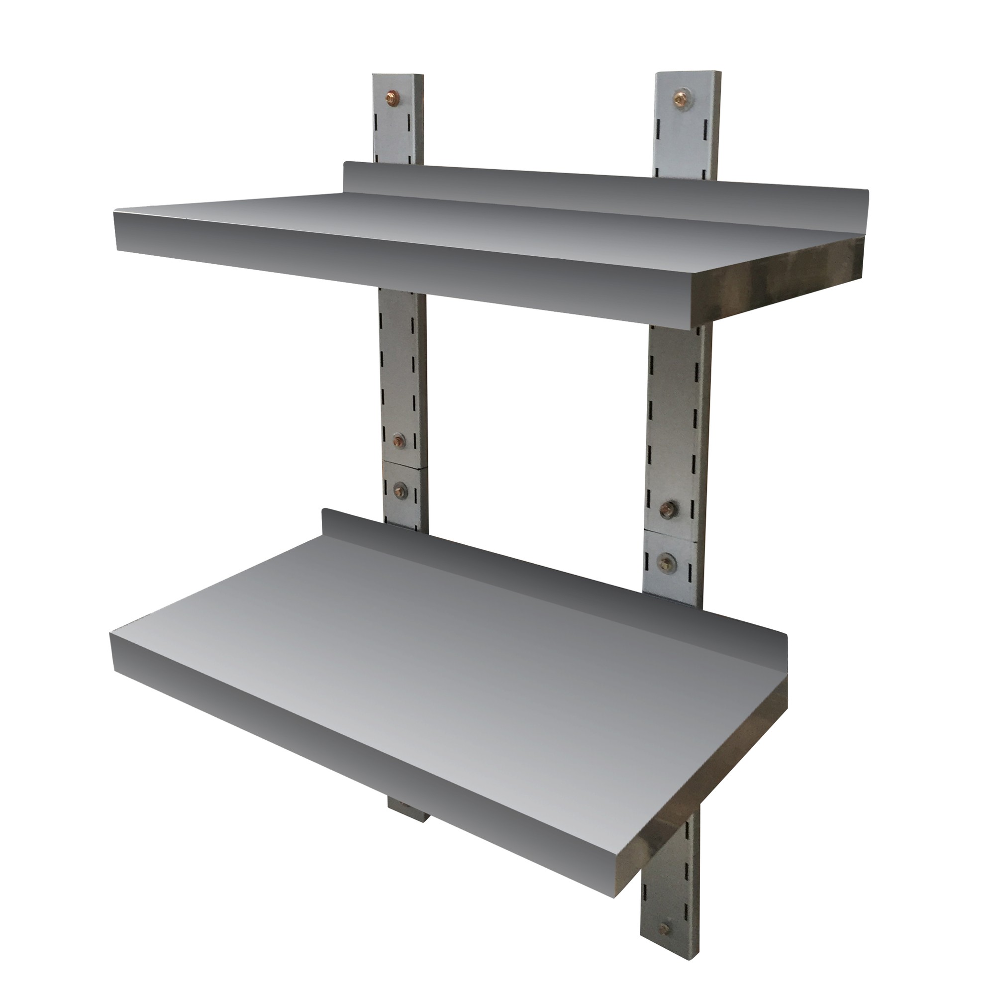 Stainless Steel Double Wall Mount Shelf