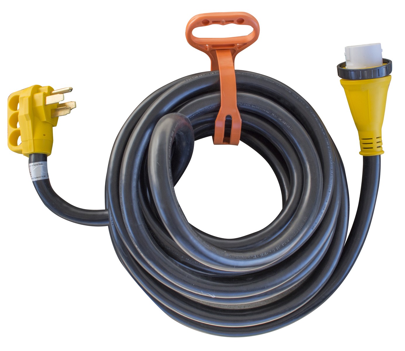 30 Ft. 125/250 Volt 50 Amp Marine Type Pigtail Extension Cord