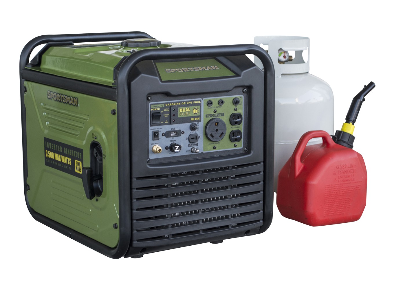 3,500-Watt Dual Fuel Inverter Generator for Sensitive Electronics