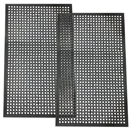 Buffalo Tools 3 x 5 Foot Industrial Rubber Floor Mat - 2Pk