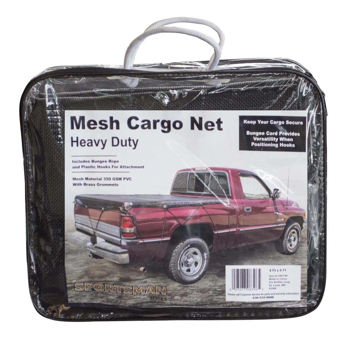 Heavy Duty Mesh Truck Bed Cargo Net Cover 4 ft. x 6 ft