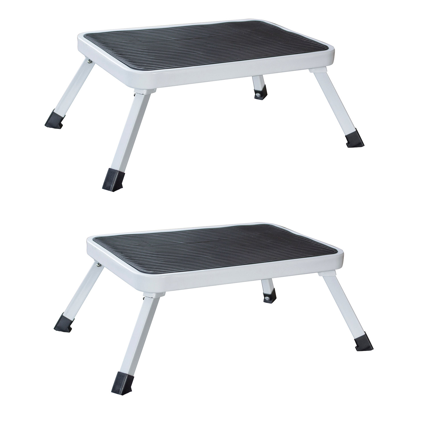 1-Step Folding Platform Stool 2 Piece Set