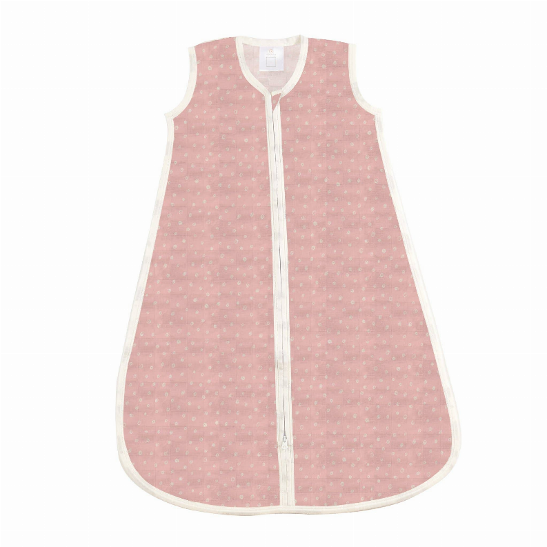 Bamboo Sleep Sack Large Pink Pearl Polka Dot