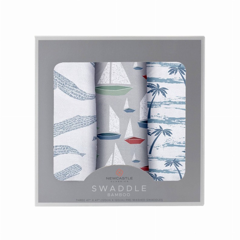 Bamboo Swaddle Ocean Tides 