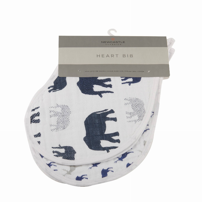 In The Wild Elephant Burp Cloth Bibs 