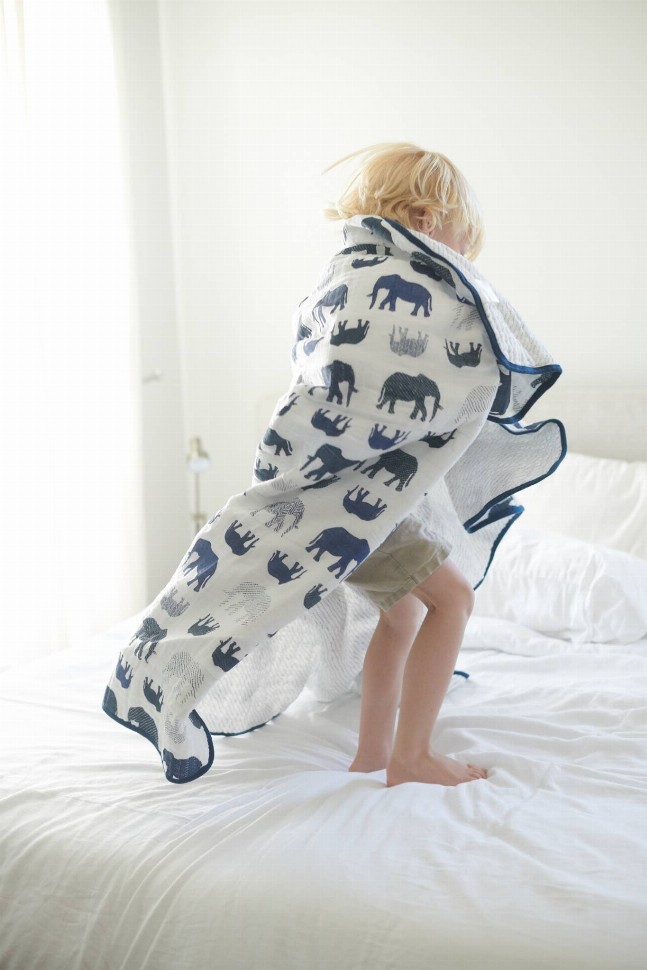Newcastle Blanket Blue/Elephant and Spotted Wave 