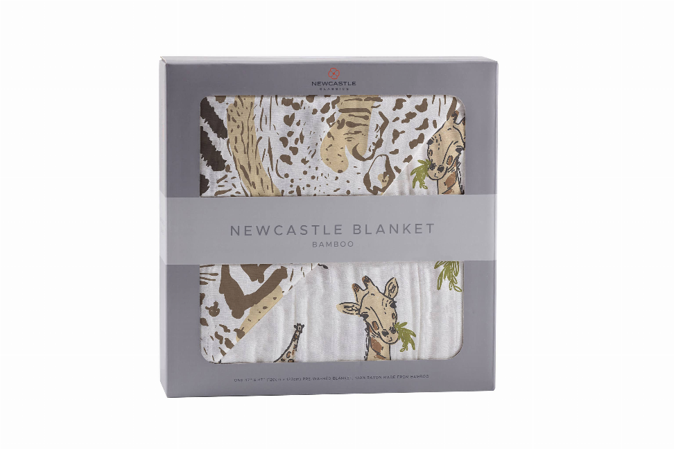 Newcastle Blanket Hungry Giraffe and Animal Print 