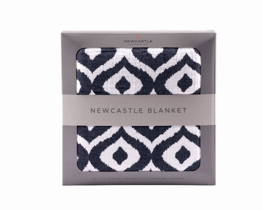 Newcastle Blanket Moroccan Blue /Cotton Muslin 