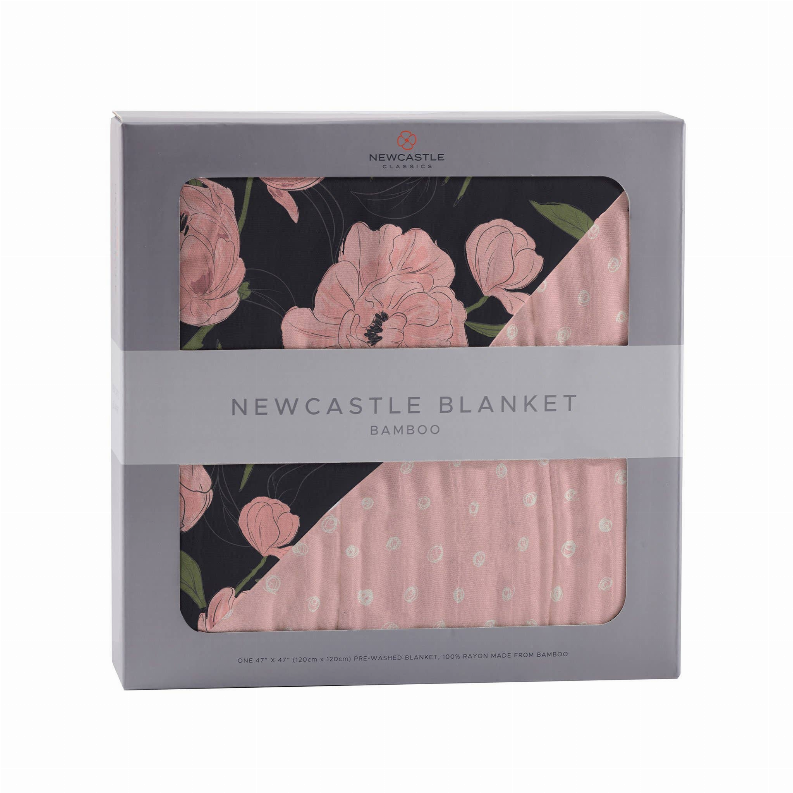 Newcastle Blanket Peonies and Pearl Polka Dot 