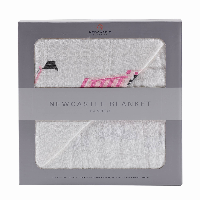 Newcastle Blanket Pink/Digger and White 