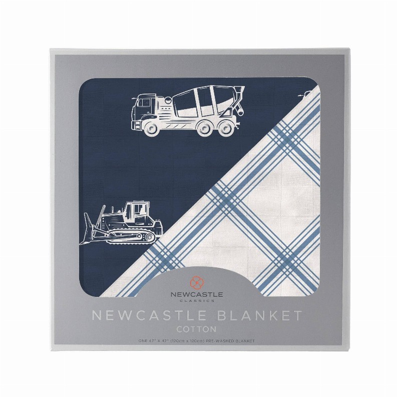 Newcastle Blanket Things That Go and Buffalo Check Plaid 
