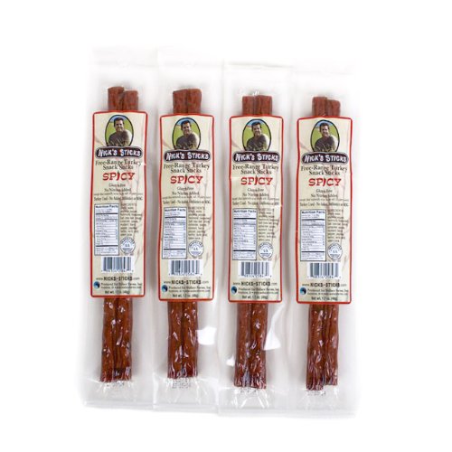 Nick's Sticks Spicy Free Range Turkey Snack Sticks (25x1.7 OZ)