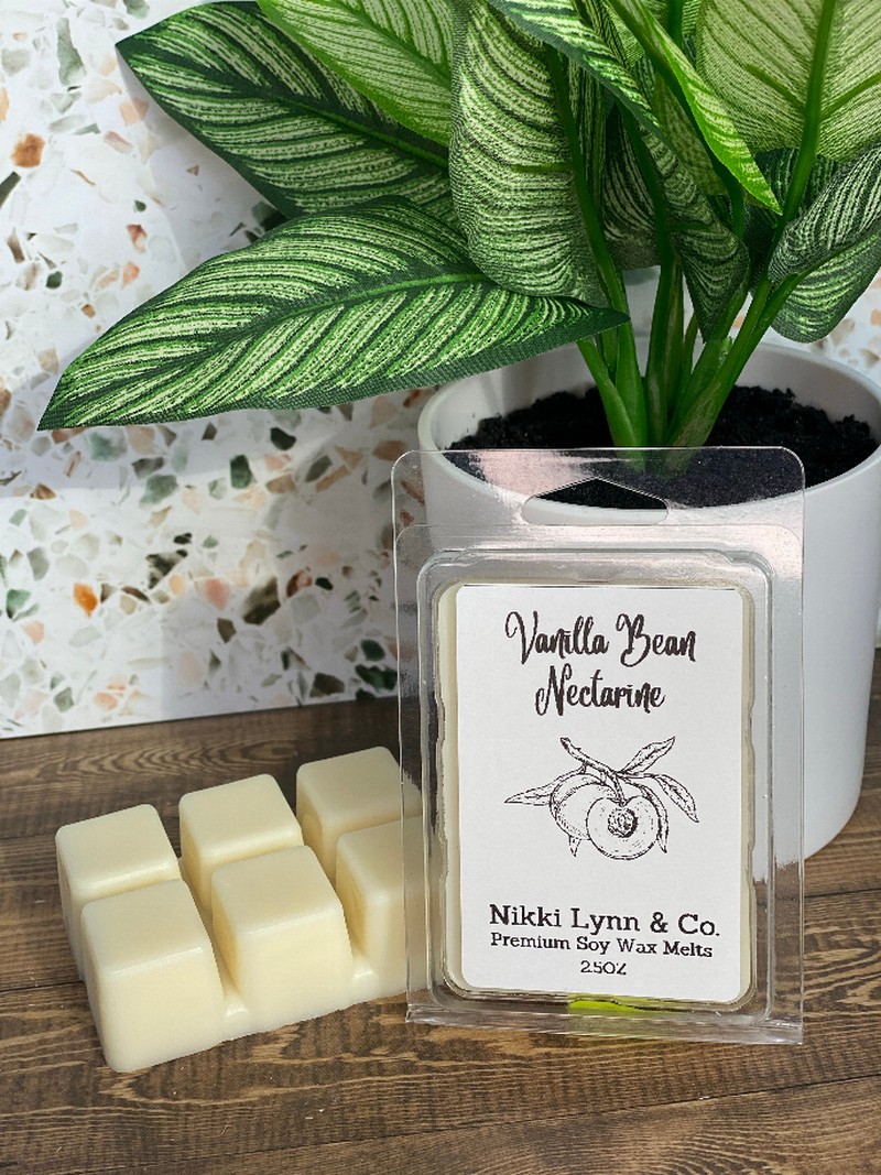 Nikki Lynn & Co. Vanilla Wax Melts (Pack of 6) - Vanilla Bean Nectarine