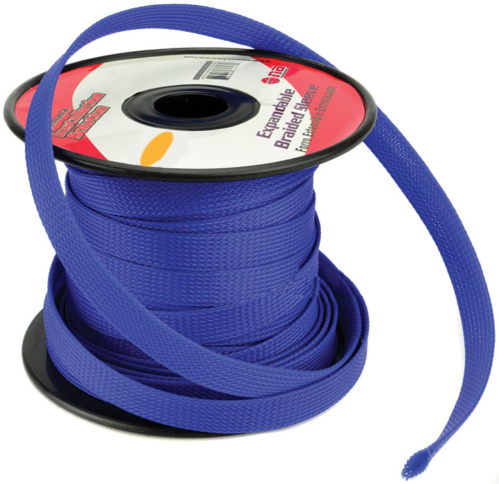 NA 100Ft 3/8 Braided Sleeve Blue