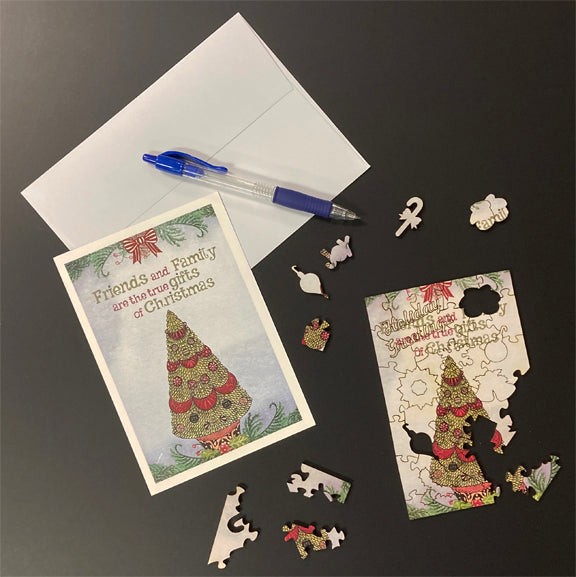 Christmas Notecard Puzzle - Christmas Gifts
