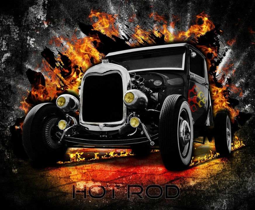 Hot Rod Puzzle - Small - 10" x 13.5"Standard