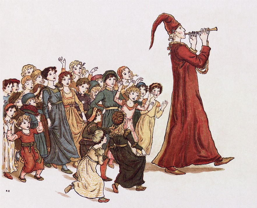 The Pied Piper of Hamelin Puzzle - Small - 10" x 13.5"Whimsical