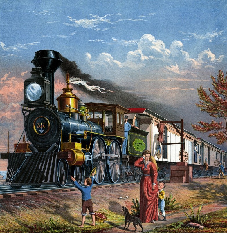 Train Ride Puzzle - Small - 13" x 14" Whimsical