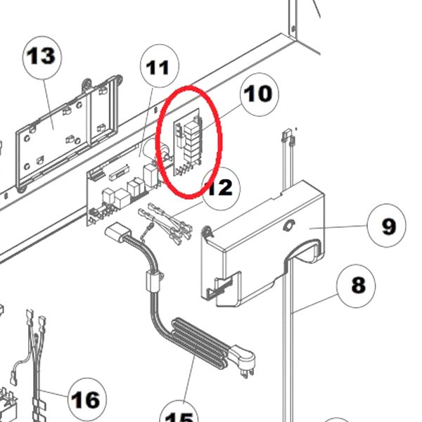 BOARD-DEFROST/FAN