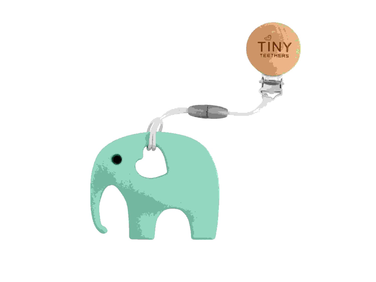 Tiny Teethers TC003 Silicone Mint Elephant Teether