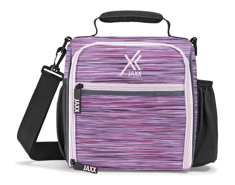 Jaxx Lilac Meal Prep Bag With Adjustable Straps
