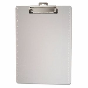Plastic Clipboard, 1/2" Capacity, Holds 8 1/2 x 11, Clear
