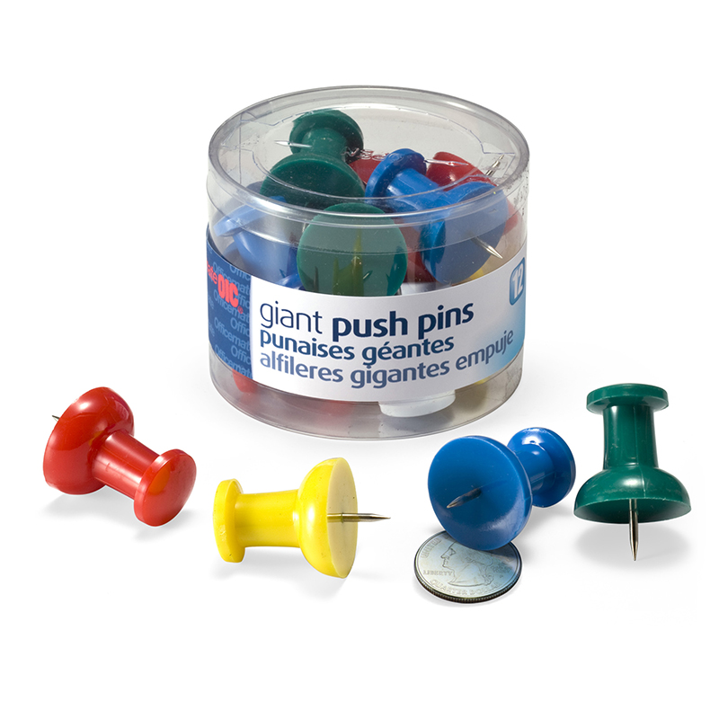 Giant Push Pins, Tub of 12