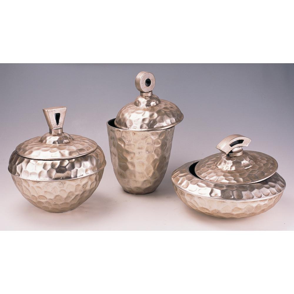 Kira Silver Trinket Boxes (Set Of 3)