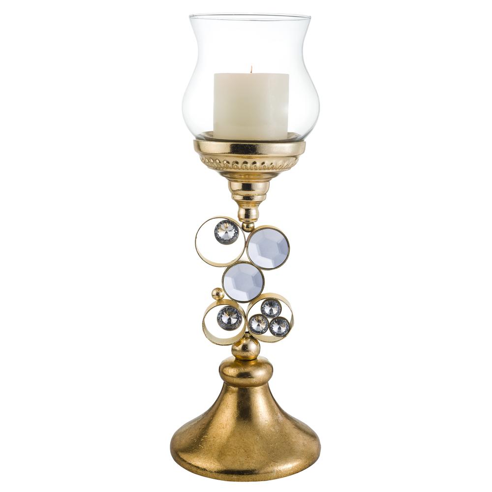 Glimmer Of Gold Candleholder Without Candle