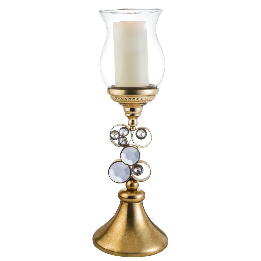 Glimmer Of Gold Candleholder Without Candle