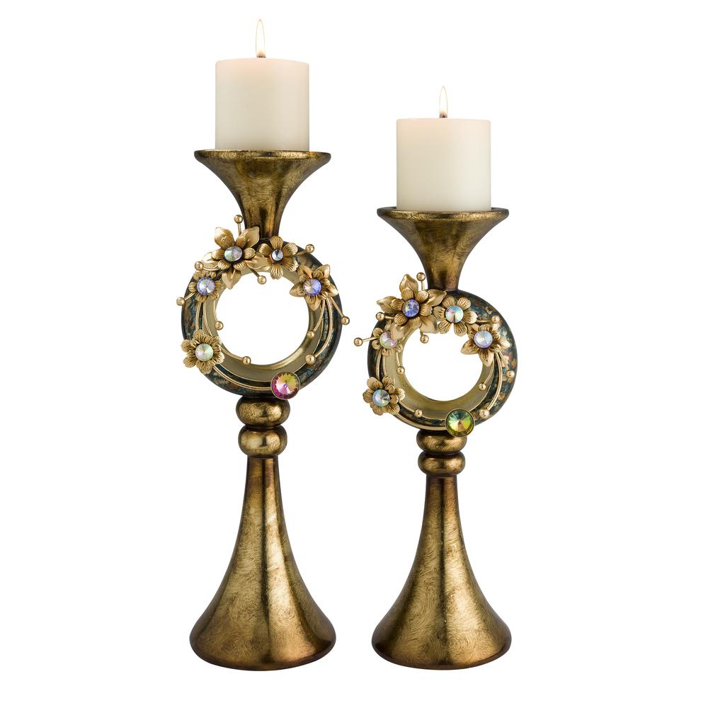 Virgo Orchid Candleholder Set