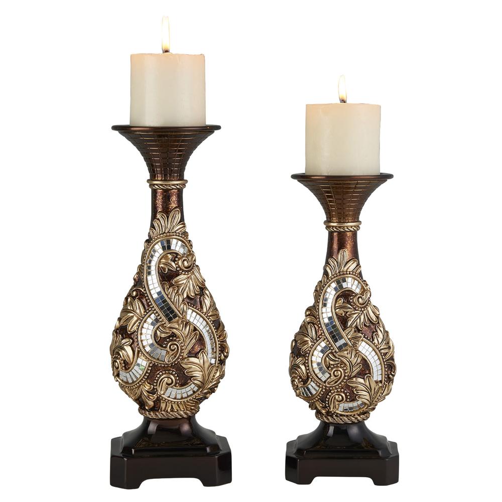 12"/14"H Daliyah Candleholder Set