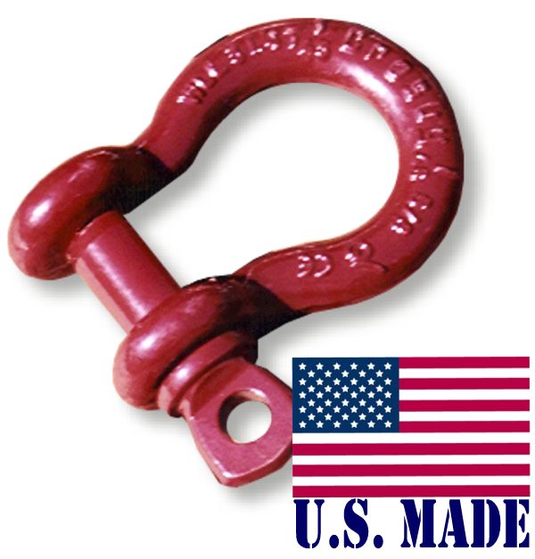 1 inch MEGA Crosby-McKissick D-Shackle - North American Made (SINGLE) (4X4 VEHICLE RECOVERY)