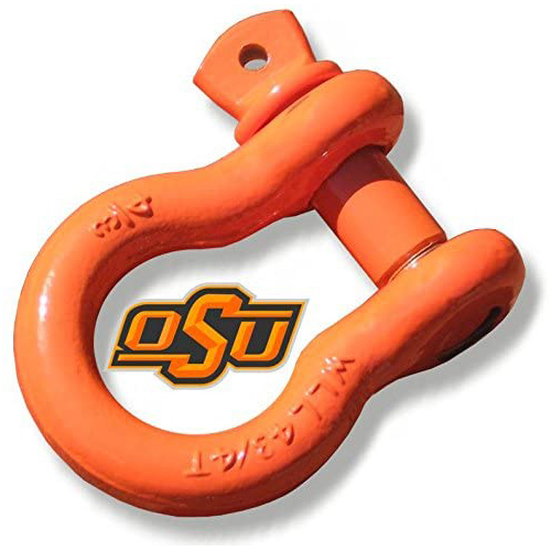 Powdercoated "OSU ORANGE" - 3/4 inch Jeep D-Shackle (SINGLE) (4X4 VEHICLE RECOVERY)