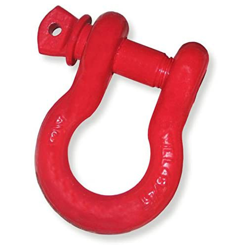 Powder-coated U.S. FLAG RED 3/4 inch Jeep D-Shackle (SINGLE)