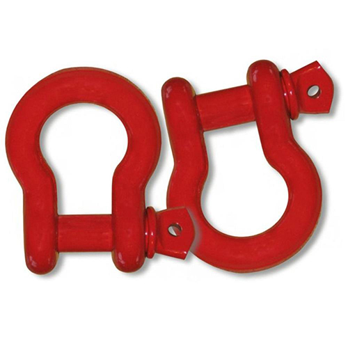 Powder-coated 3/4 inch Jeep D-Shackles - PATRIOT RED (PAIR)