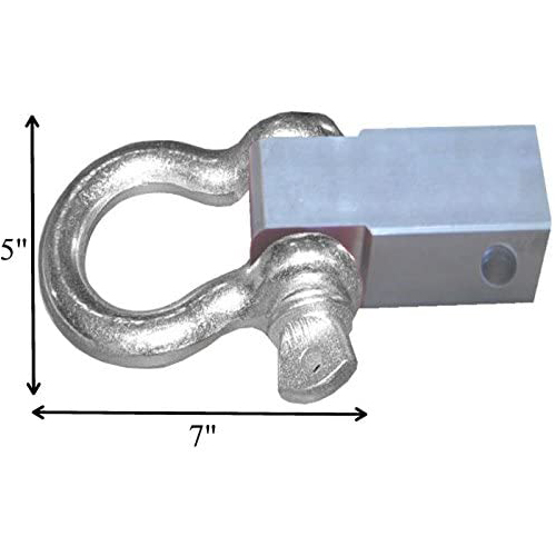 The Big One! MEGA SHACKLE BRACKET (steel) with 1 inch MEGA D-shackle (OFF-ROAD RECOVERY)